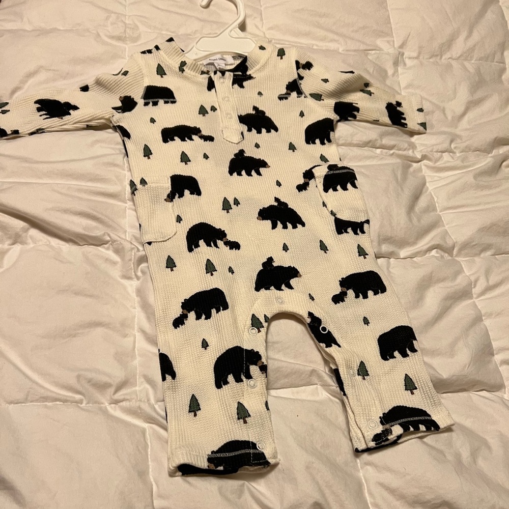 Angel Dear one piece boys outfit 3-6m (NWT)